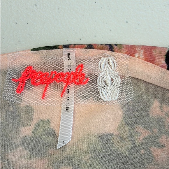 Free People La Fleur Maxi Dress Floral Pink Lace Patchwork Mix Print Romantic 6 - Picture 8 of 9